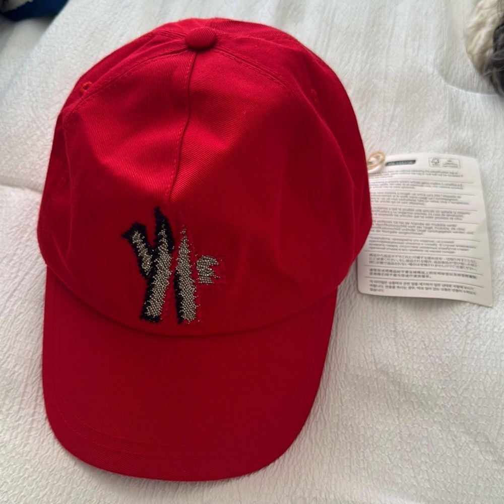 Moncler Bold Red Cotton Hat